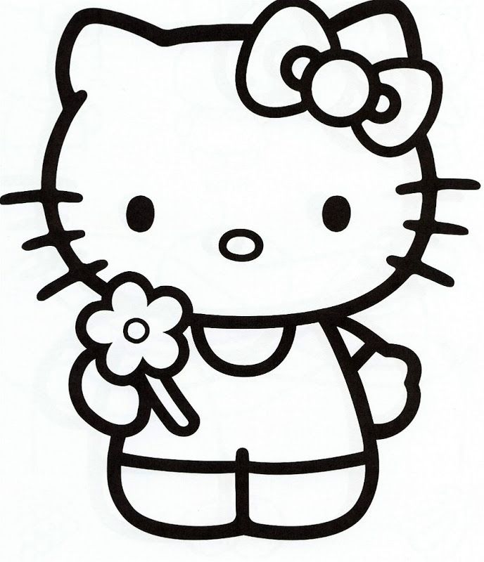 Roller Skate Hello Kitty Coloring pages Free | Coloring Pages For Kids