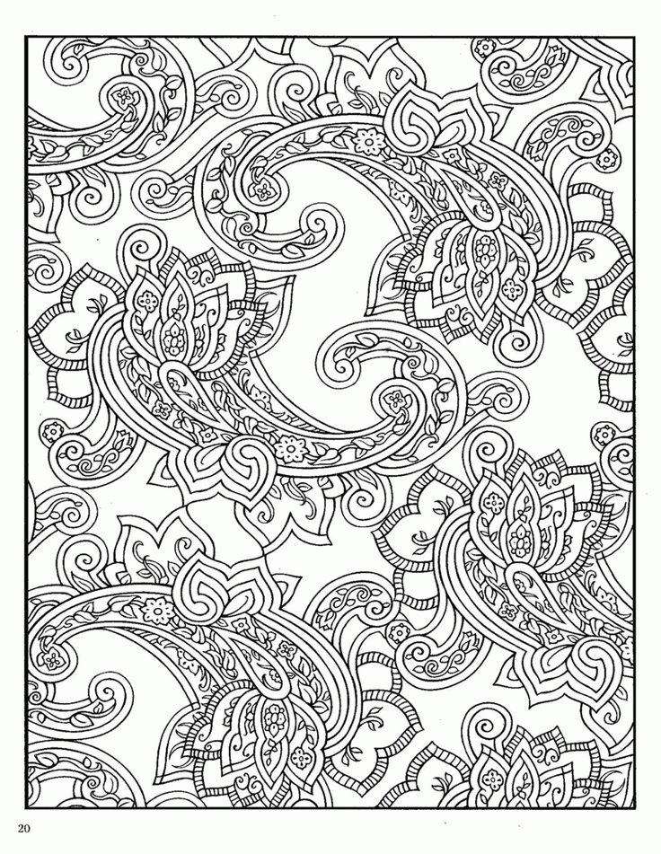 Dover Paisley Designs Coloring Book | colouring pages