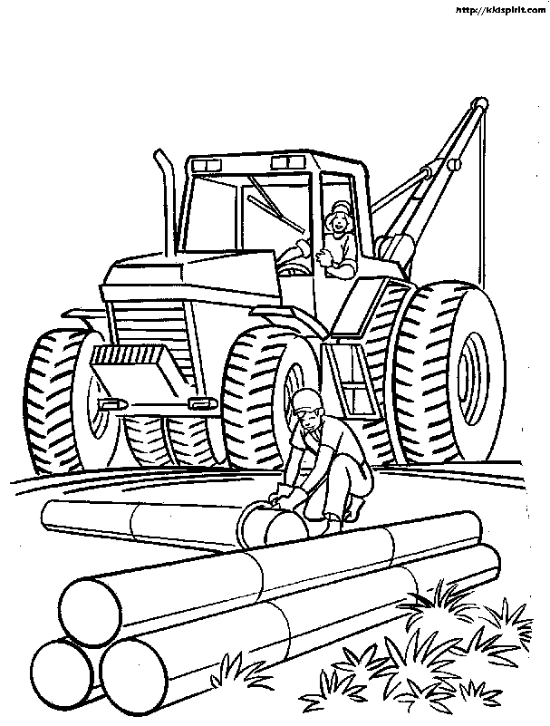 Printable Tractor Coloring Pages Coloring Home