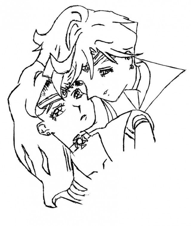 Viewing Gallery For Sailor Uranus And Neptune Coloring Pages 