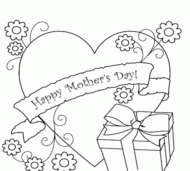 Coloring Pages For Mothers Day Cards - Coloring Pages Kids