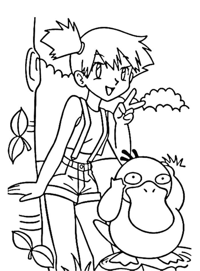Misty-And-Pokemon-Coloring- 