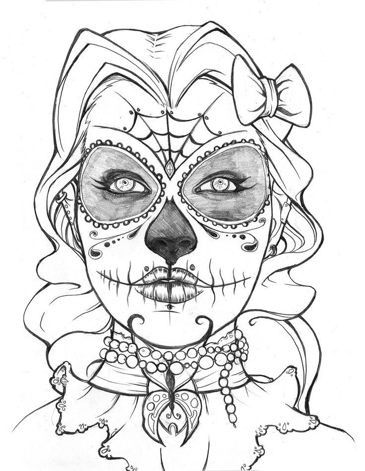 Sugar Skull Coloring Pages | Coloring Pages
