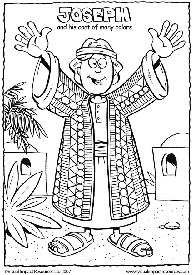 Joseph And His Coat Coloring Page | Sunday School
