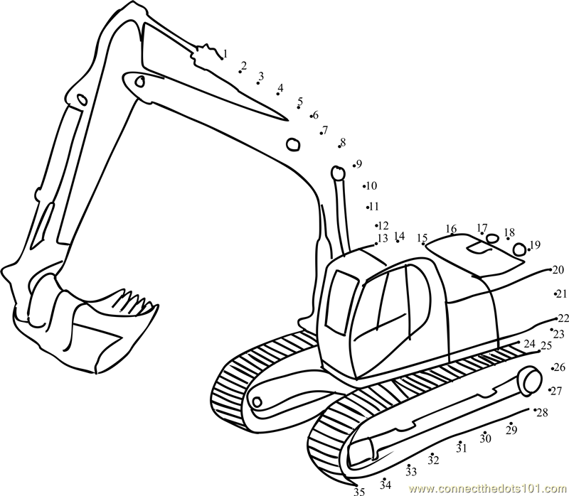 jcb digger Colouring Pages
