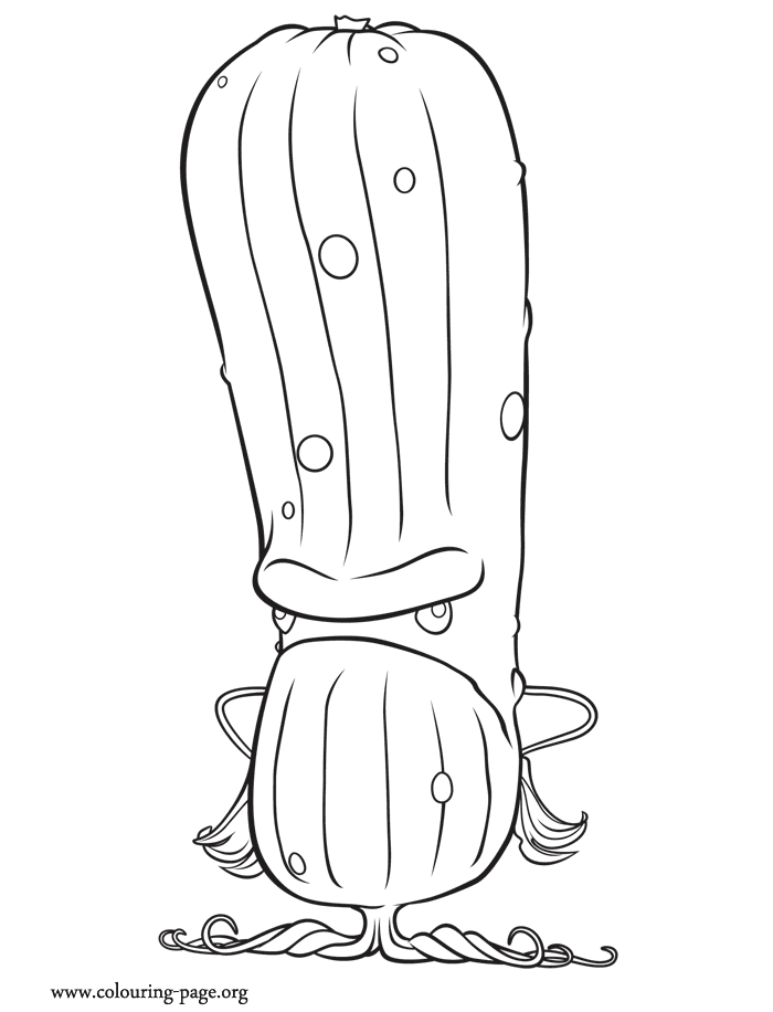 Pickle Coloring Sheet Coloring Pages