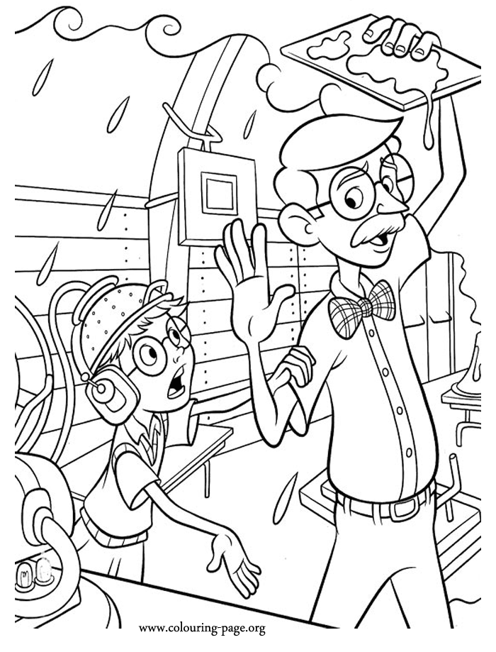 school Scientist Colouring Pages (page 2)