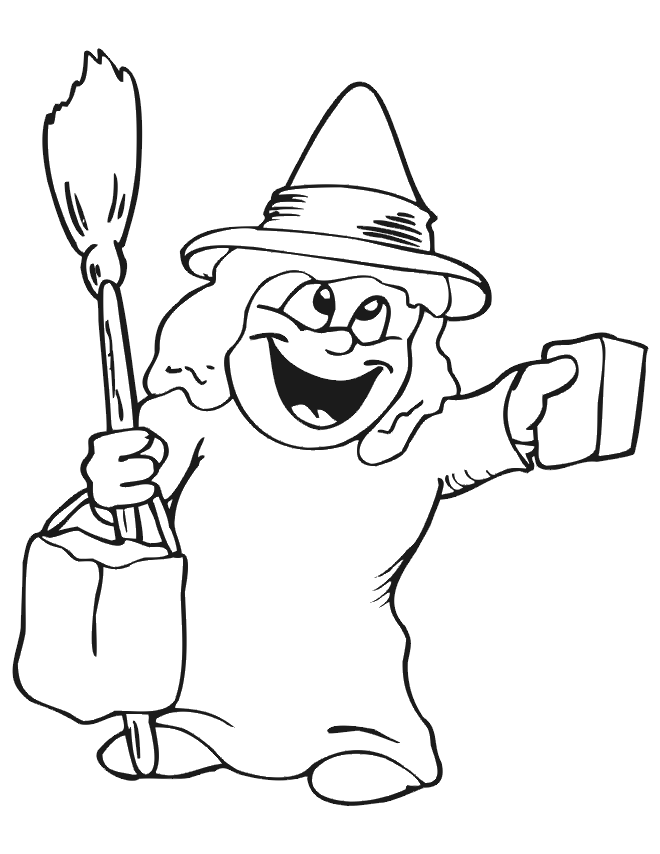 Witch - Halloween Coloring Pages