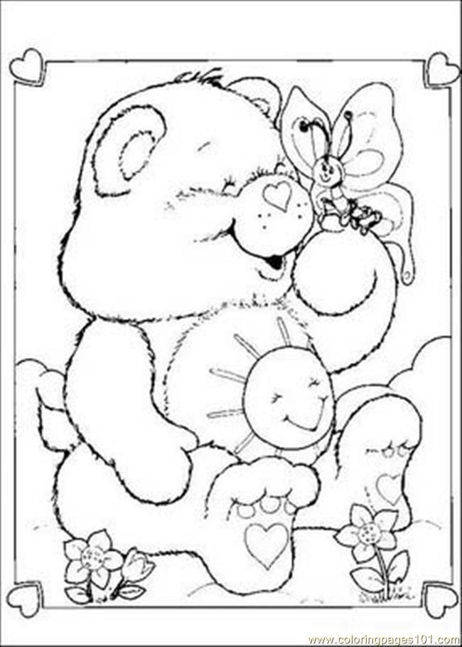 Care Bear Coloring Pages Colored
