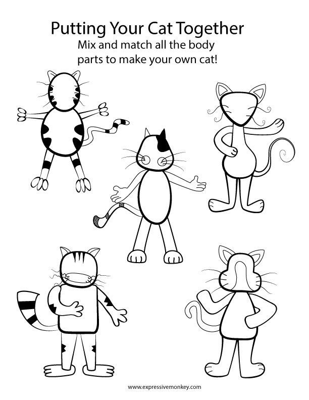 Cat Printables - Coloring Home