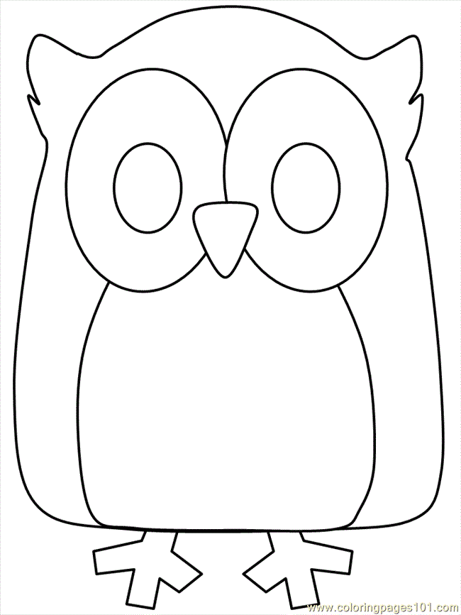 Coloring Pages Owl Coloring 04 (Birds > Owl) - free printable 