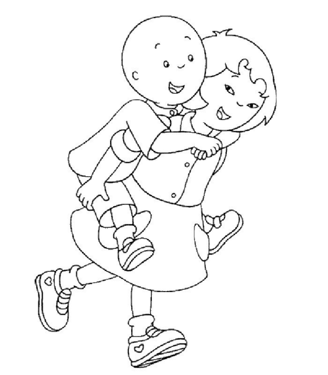 Caillou Color Pages - Coloring Home