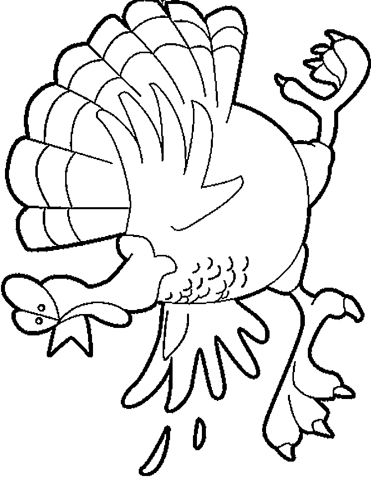 Turkey Feather Coloring Page