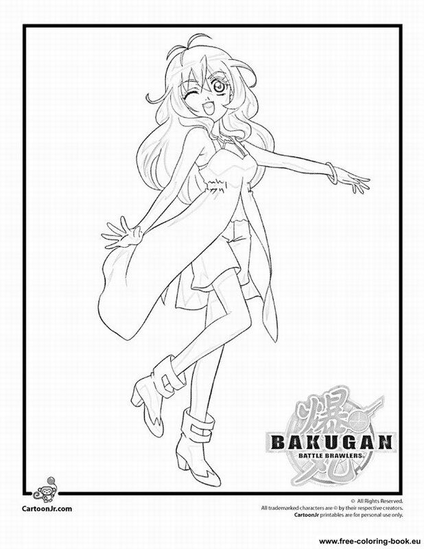 Coloring pages Bakugan Battle Brawlers - Printable Coloring Pages 