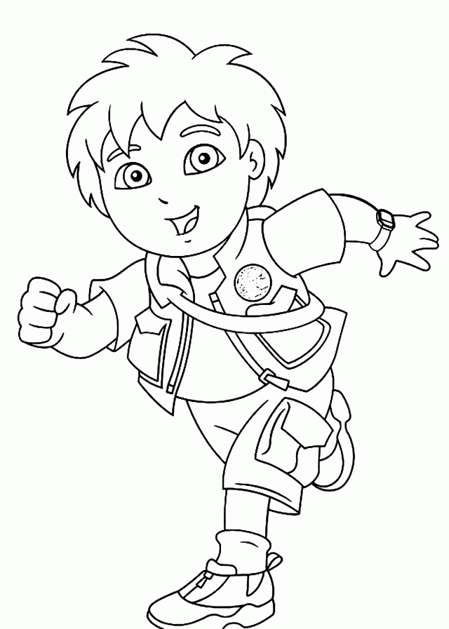 Go Diego Coloring Pages For Kids Printable Free 281079 Go Diego 