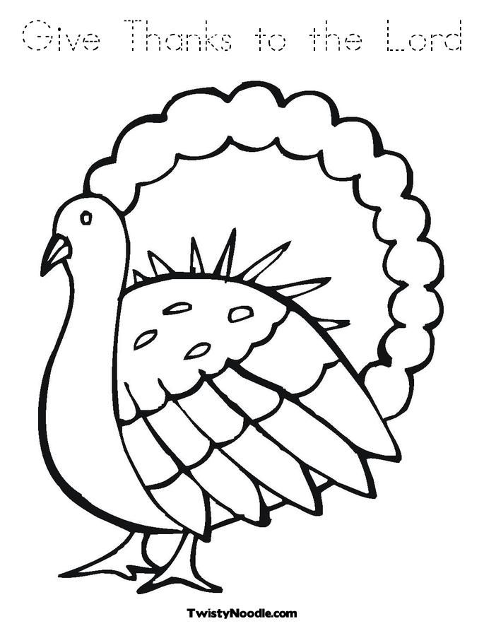 give thanks to the lord Colouring Pages