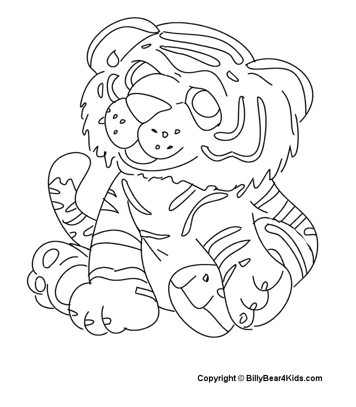 Baby Tiger Coloring Pages - Coloring Home