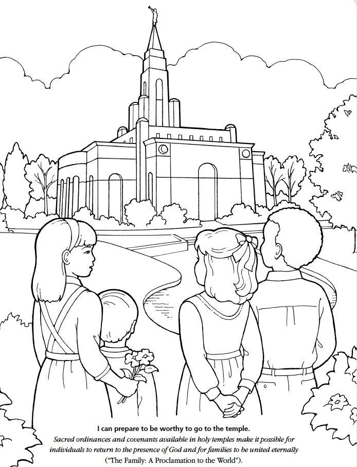 Lds Temple Coloring Pages Coloring Home