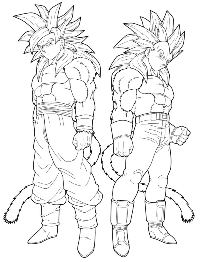 Goku Ssj4 Coloring Pages