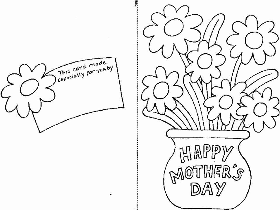 transmissionpress: The Best Card for Mother Day Coloring Pages
