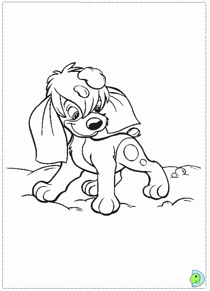 Cute Dog Anastasia Coloring pages | HelloColoring.com | Coloring Pages