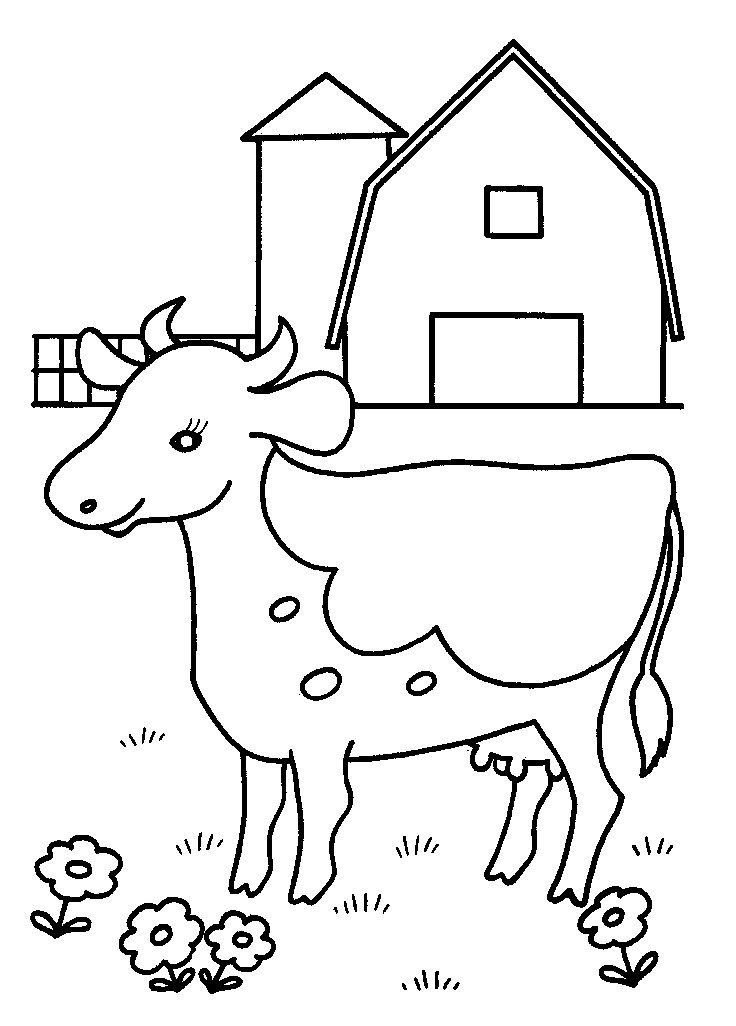 Cow Template Printable - Coloring Home