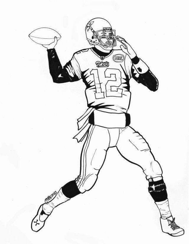 Tom Brady Coloring Pages Printable - Coloring Home
