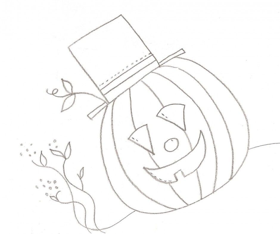 Blank Pumpkin Coloring Pages Coloring Home