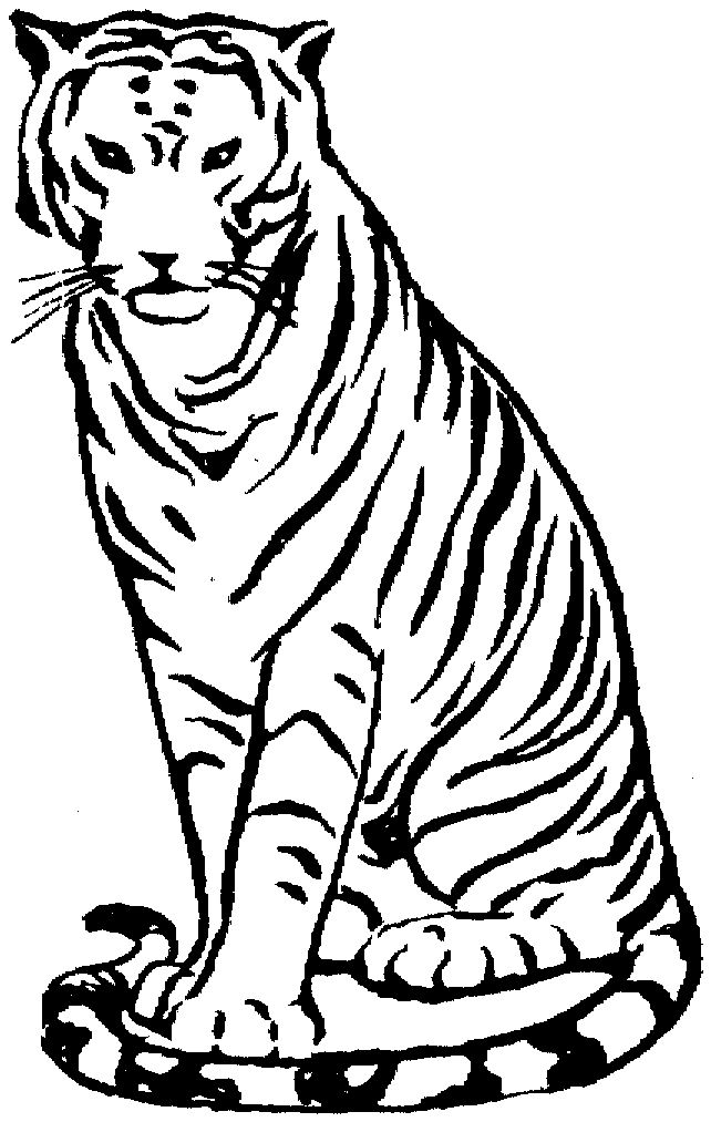 Free Tiger Coloring Pages - Coloring Home