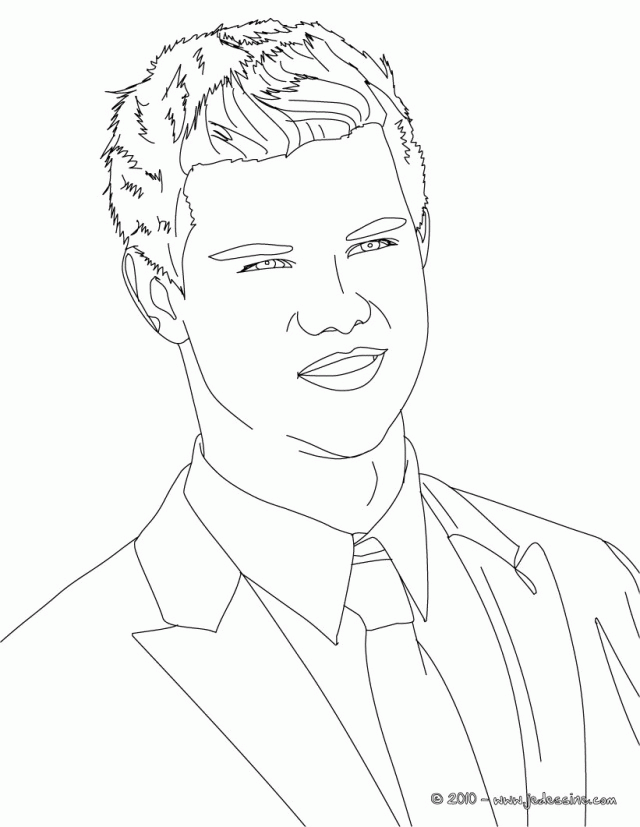taylor lautner coloring pages - photo #10