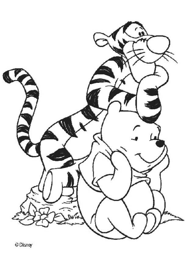 Pooh Bear Friends Coloring Pages Home Baby Images Pictures Becuo
