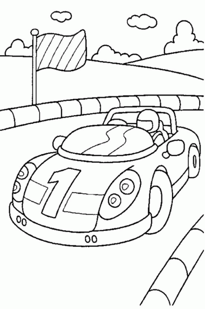 cars 1, 2 Colouring Pages