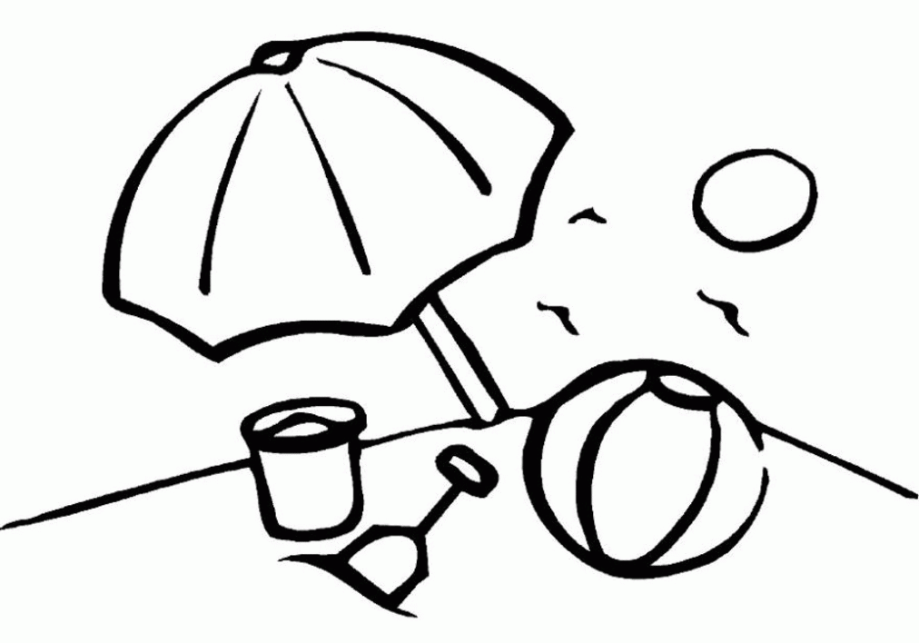 Preschool Beach Coloring Pages - Coloring Home