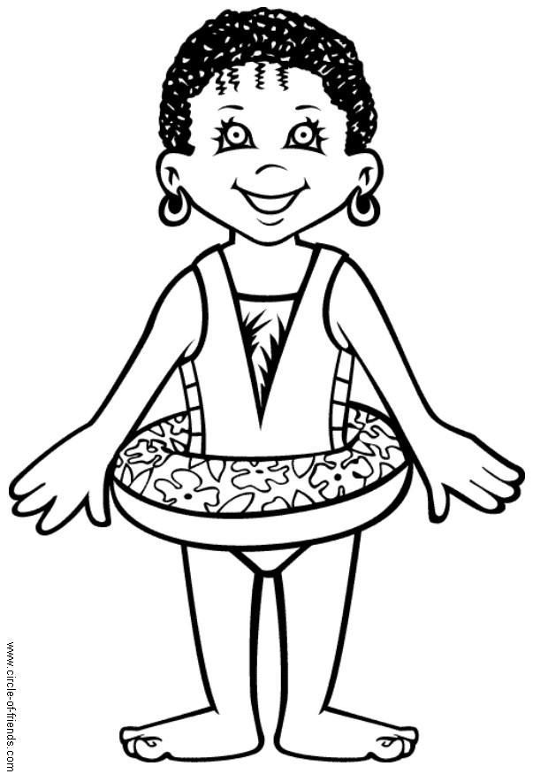 Swimming Pool Coloring Page