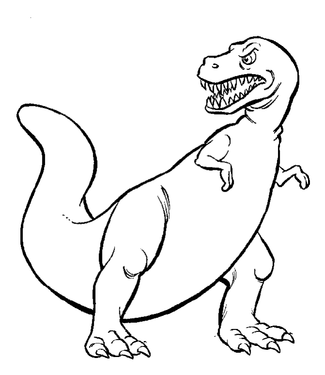 T Rex Dinosaur Coloring Pages - Coloring Home
