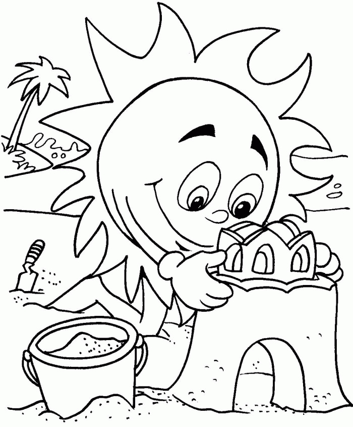 Summer Coloring Pages For Preschoolers