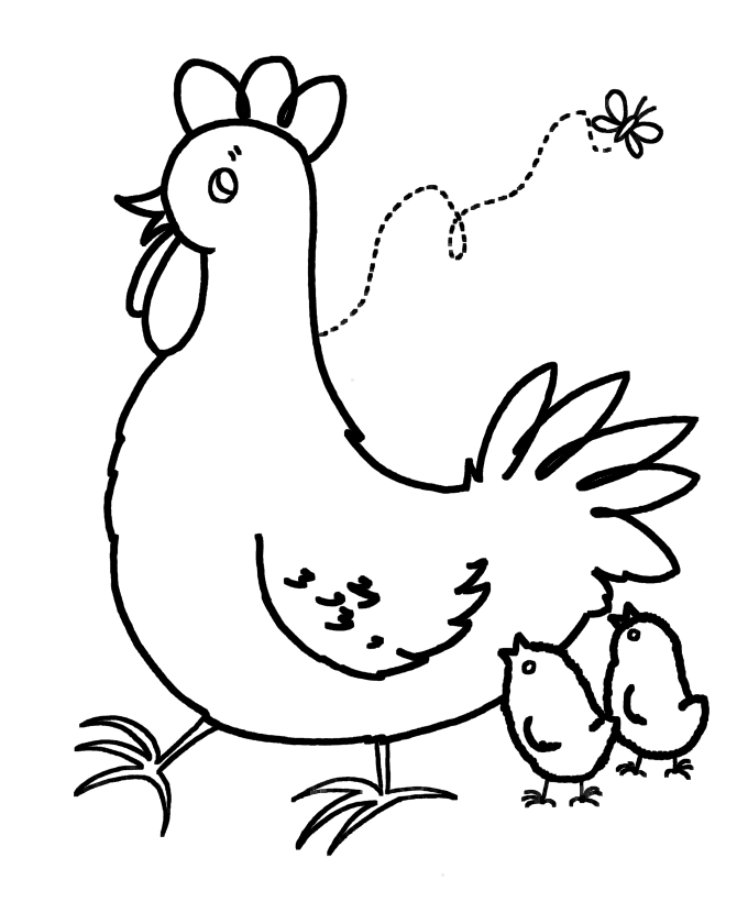 Simple Coloring Book Pages