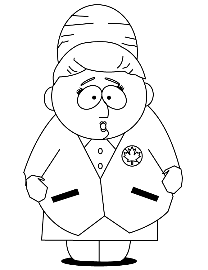 ike from south park Colouring Pages