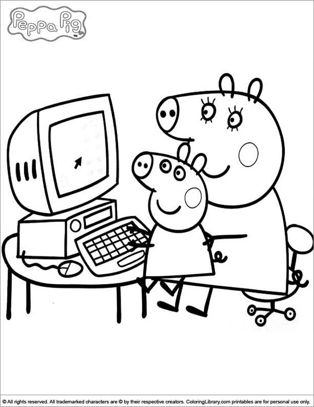 PeppaPig Colouring Pages (page 3)
