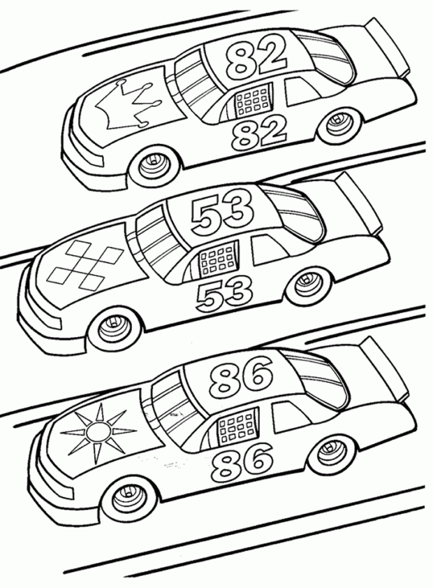 Nascar Coloring Pages - Coloring For KidsColoring For Kids