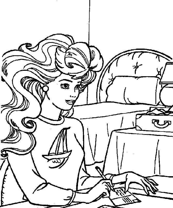 Barbie Printable Coloring Pages | download free printable coloring 