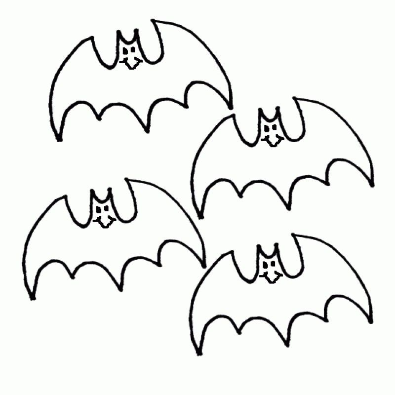 Bat Halloween Coloring Page - Kids Colouring Pages - Coloring Home