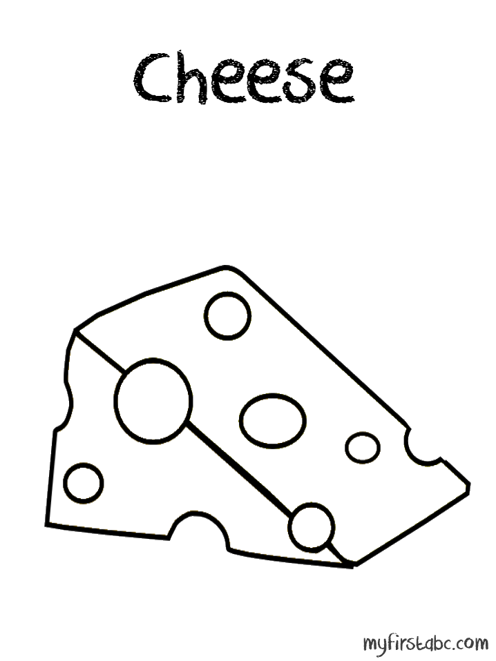 Macaroni And Cheese Coloring Page