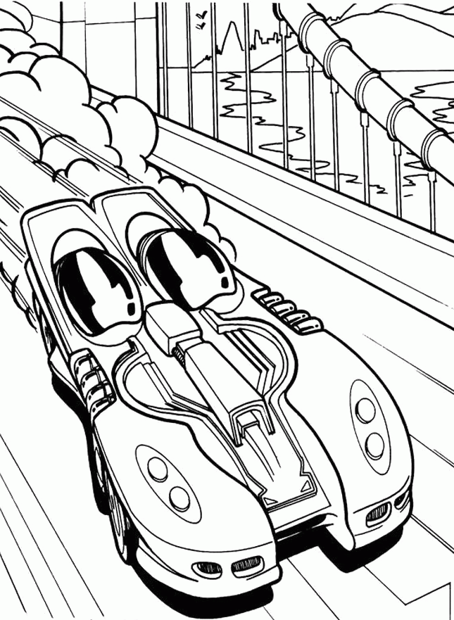 Coloring Pages Hot Wheels Home Fastest Car Horsepower Cars