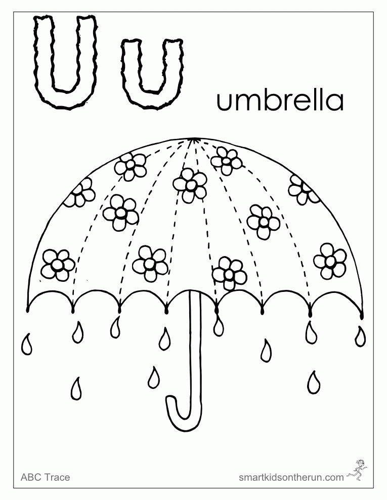 U Coloring Page - Coloring Home