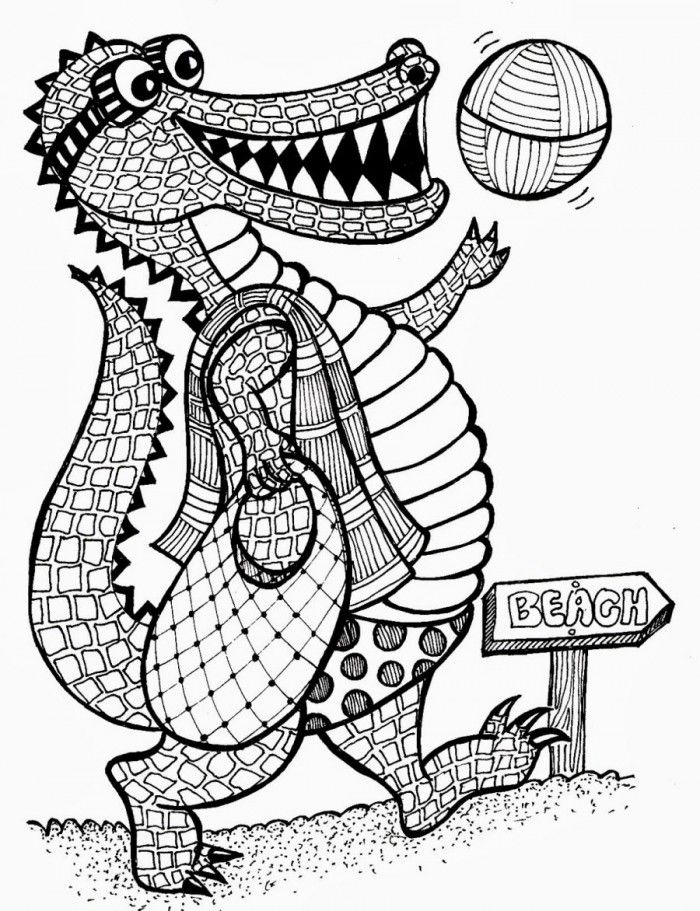 Printable Alligator Coloring Pages - Coloring Home