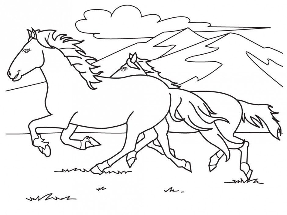 Barbie Horse Coloring Pages Riding Horses