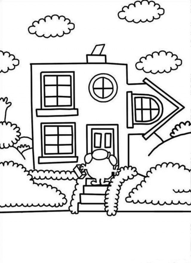 Mr Men And Little Miss Going Home Coloring Page Coloringplus 