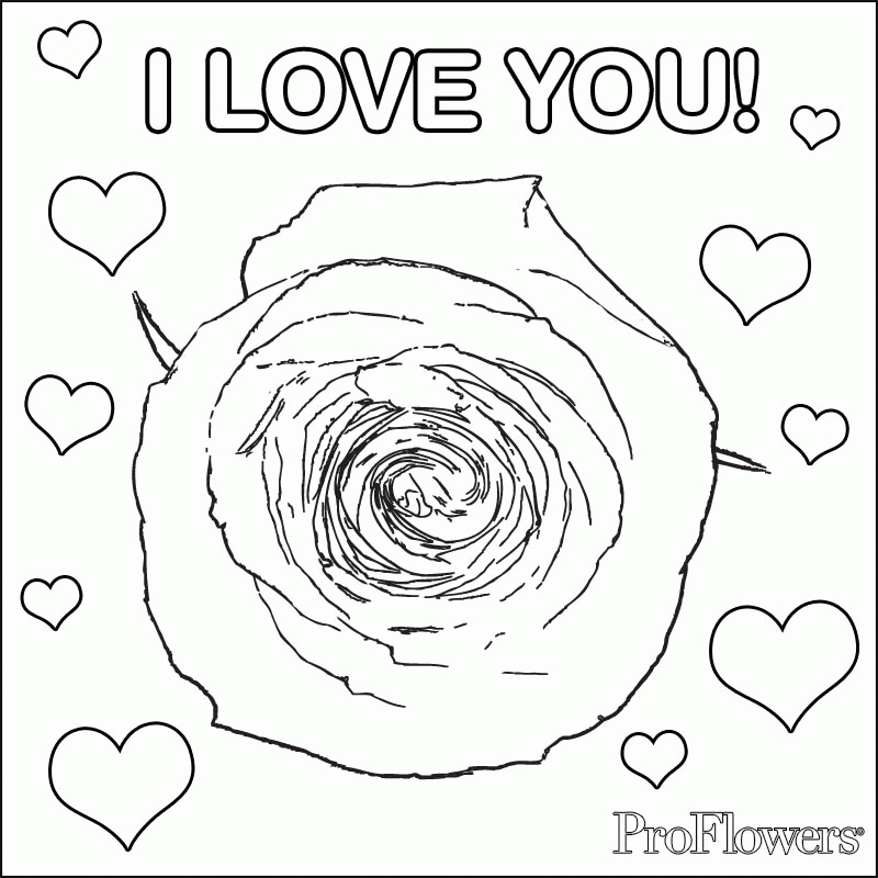 Roses And Hearts Coloring Pages Viewing Gallery For Coloring Pages 