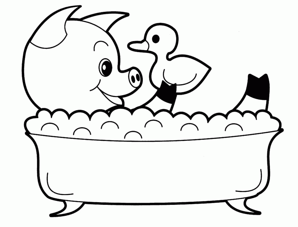 Cute Baby Animals Coloring Pages   Coloring Home